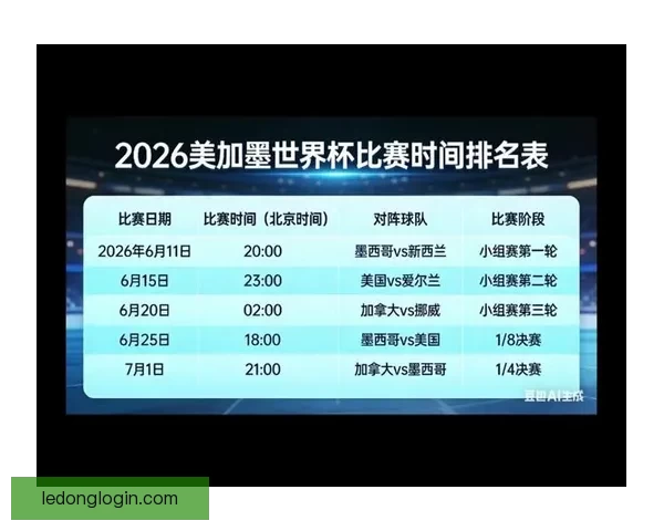 美加墨世界杯竞猜官网最新赛事预测与精彩分析推荐